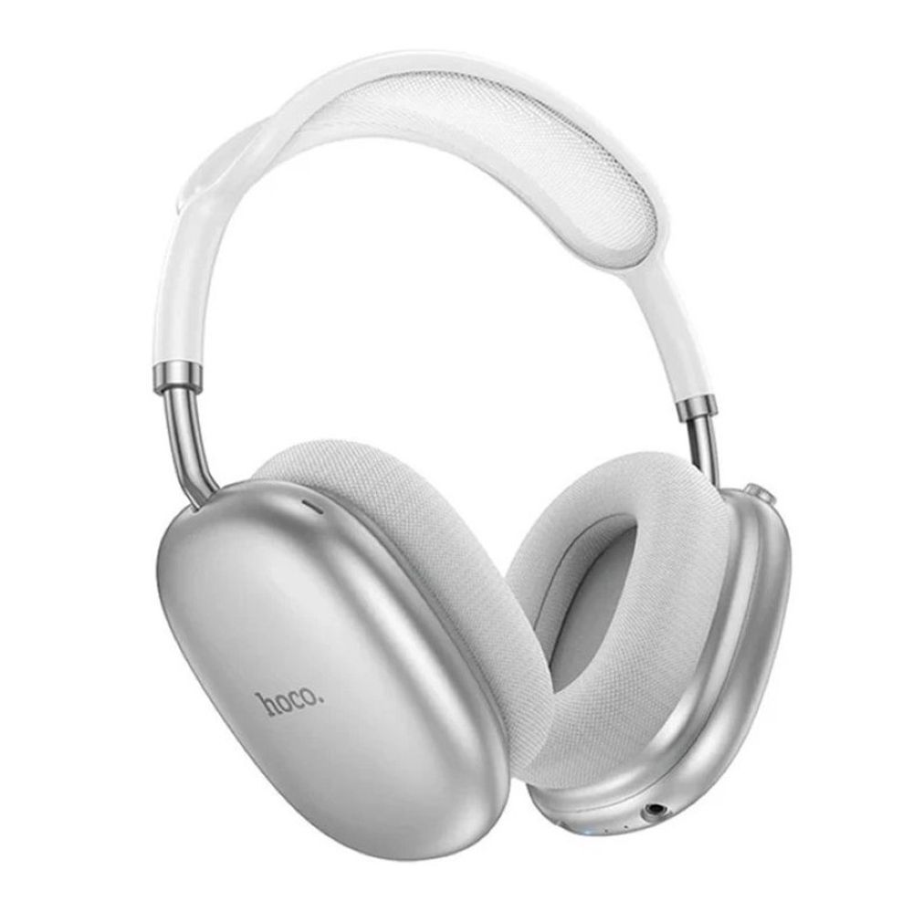 HOCO Pleasing Bluetooth Headphones, 400mAh Battery, 22 Hours Playtime, W55, Silver - Main Image