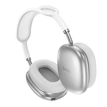 HOCO Pleasing Bluetooth Headphones, 400mAh Battery, 22 Hours Playtime, W55, Silver - Image 2