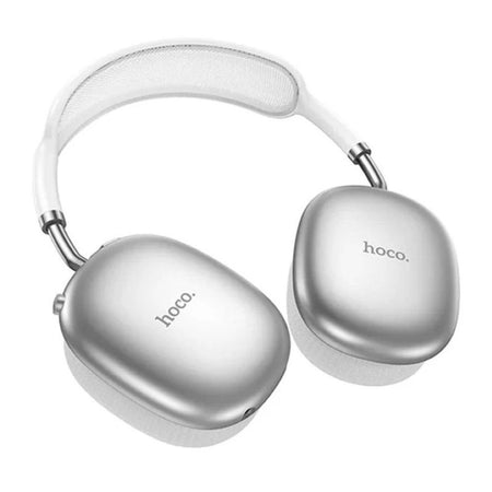 HOCO Pleasing Bluetooth Headphones, 400mAh Battery, 22 Hours Playtime, W55, Silver - Image 3