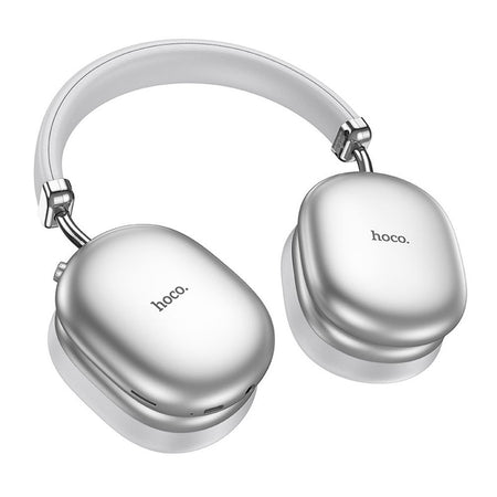 HOCO Max Auspicious ANC Noise Reduction Bluetooth Headphones, 800mAh Battery, 90 Hours Playtime, W35, Silver - Image 3
