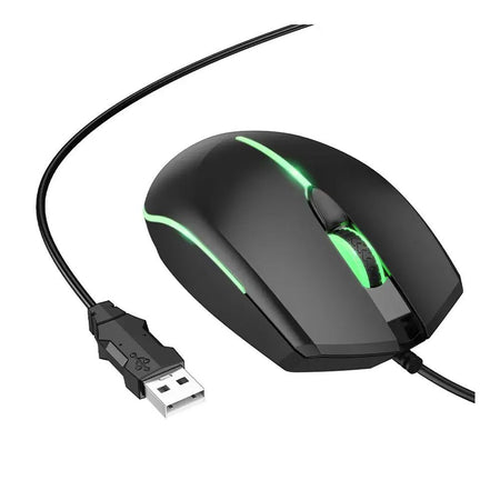 HOCO Wonderful Gaming Luminous Wired Mouse, GM37, Black - Image 2