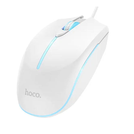 HOCO Wonderful Gaming Luminous Wired Mouse, GM37, White - Image 2