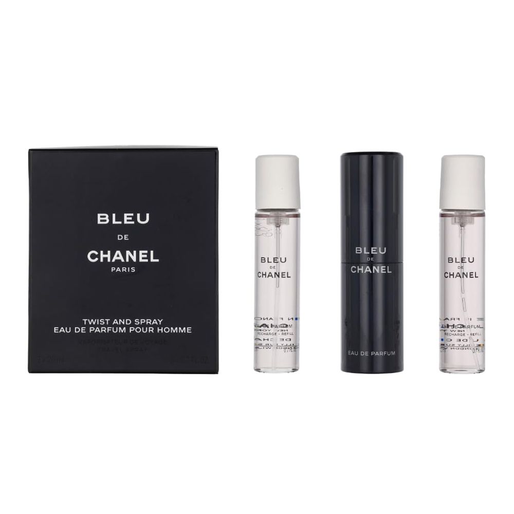 Chanel Bleu De Chanel Pour Homme Gift Set, For Men, 3 X Parfum 107120 Spray 20ml - Main Image