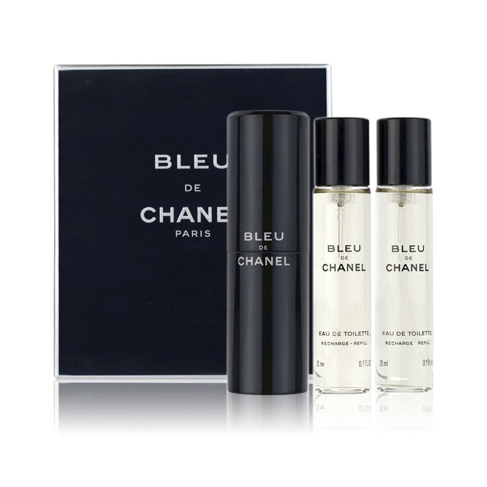 Chanel Bleu De Chanel Pour Homme Gift, For Men, Set 3 X 20ml Edp Travel Spray & 2 Refills - Main Image
