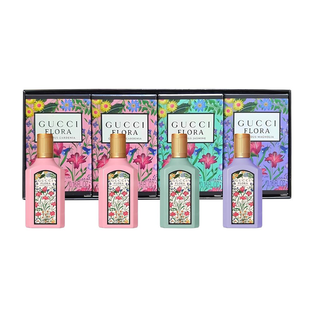 Gucci Flora Miniature Gift Set, For Women, 4 X 5ml - Edp Spray 20ml - Main Image