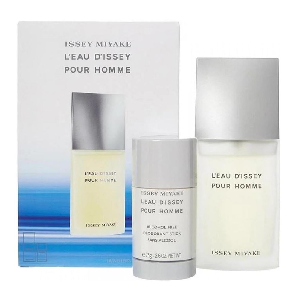 Issey Miyake L'Eau D'Issey Pour Homme Gift Set, For Men, Edt Spray 75ml + Deostick 75ml - Main Image