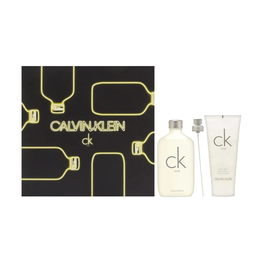Calvin Klein Ck One Gift Set, For Men & Women, Edt Spray 100ml + Body Wash 100ml + Edt Spray 15ml + 215ml - Main Image