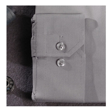 Basix Men's Signature Shirt, Double Grey, Ds-023 - Image 5