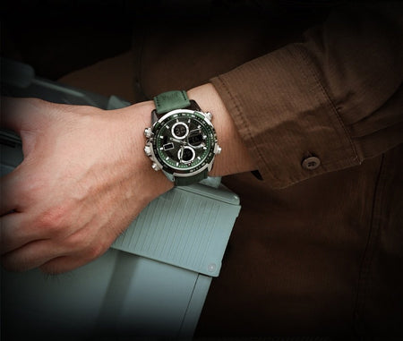 Overfly 9197 Naviforce Analog-Digital Dual Time Chronograph Watch image 14
