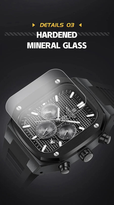 Naviforce NF-8037 Square Chronograph Edition image 14