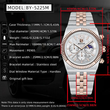 BENYAR 5225 Chronograph - Royal Edition image 6