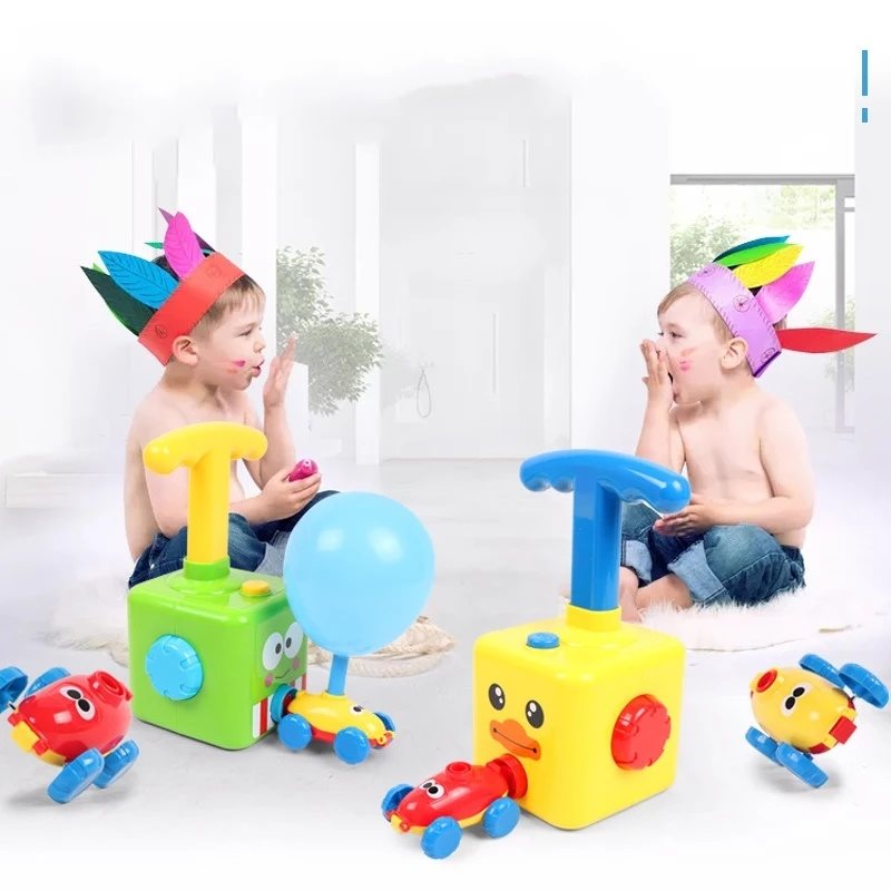 Air Powered Hand Push Balloon Car