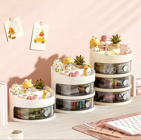 3 Layer Round Jewellery Storage Box - image 1