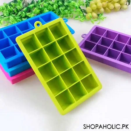 15 grids big ice cube tray square shape mold image4