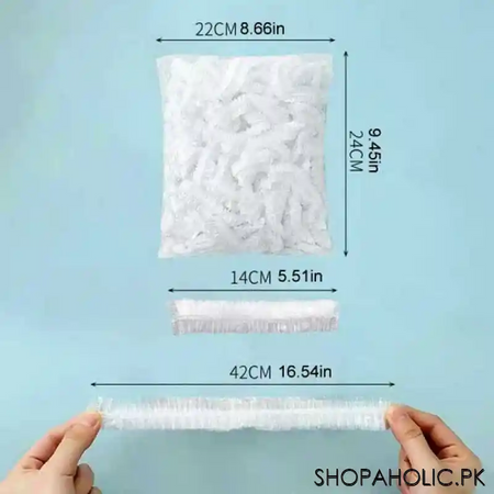 15 pcs disposable food cover and shower cap image2