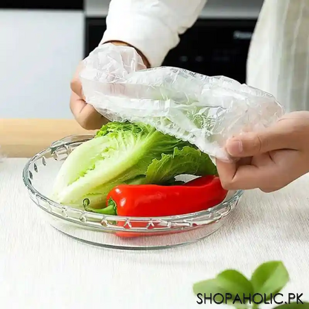 15 pcs disposable food cover and shower cap main image