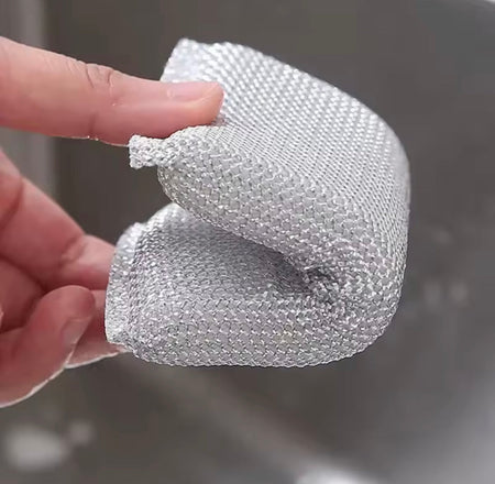 Pack Of 4 Steel Wire Dishwashing Sponge - image 5