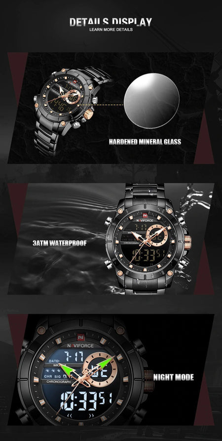 Naviforce NF- 9163 Dual Time Edition image 3