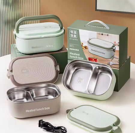 stainless steel electric lunchbox image 2