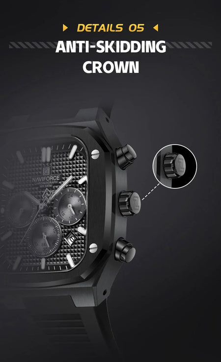 Naviforce NF-8037 Square Chronograph Edition image 16