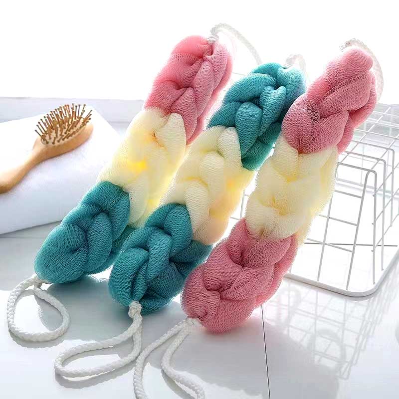 Long Loofah Sponge Bath Belt for Body Care Shower image 3