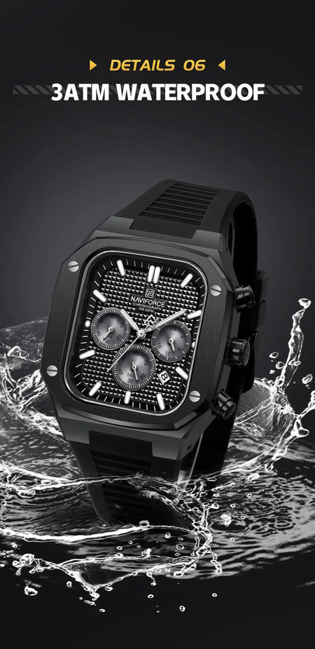 Naviforce NF-8037 Square Chronograph Edition image 17