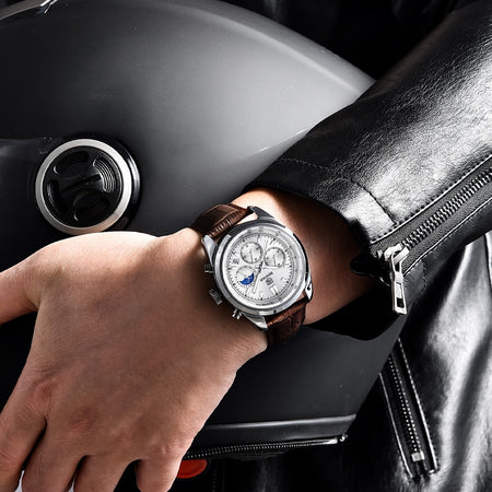 Benyar BY-5193 Mond Gesicht Chronograph Series image 3