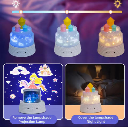 kids unicorn castle projector lamp image 7