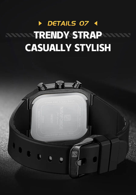Naviforce NF-8037 Square Chronograph Edition image 18