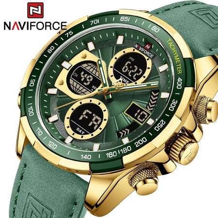 Overfly 9197 Naviforce Analog-Digital Dual Time Chronograph Watch main image