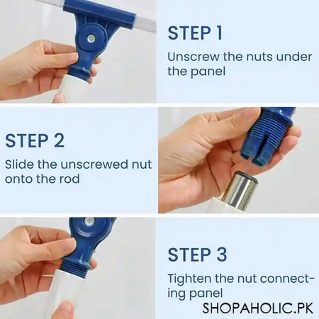 180 degree rotation silicone floor wiper with adjustable handle image8
