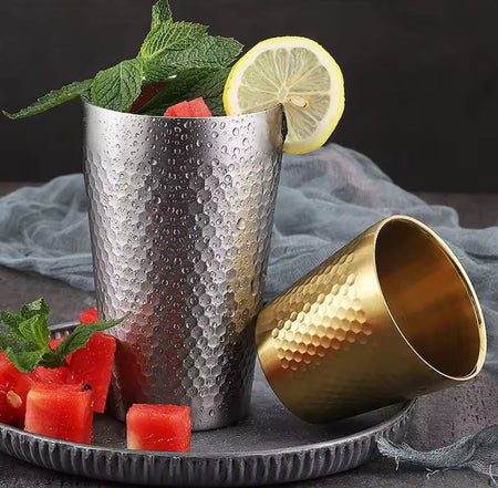 stainless steel hammered texture glass image 7