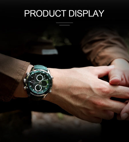 Overfly 9197 Naviforce Analog-Digital Dual Time Chronograph Watch image 2