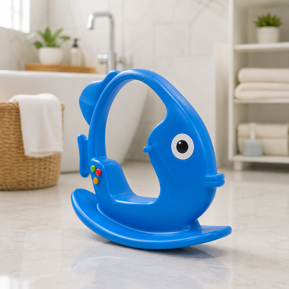 Fish Shaped Kids Rocking Chair