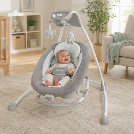 Ingenuity Automatic Baby Swing With Plush Infant Seat