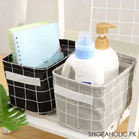 1pc Oxford Mini Organizer Basket - Image 5