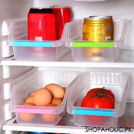 1pc refrigerator storage bucket basket organizer image3