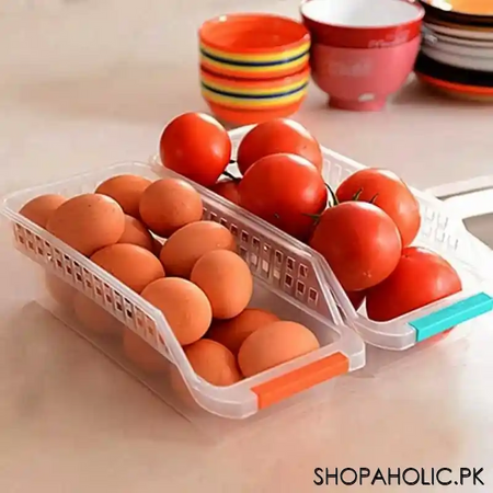 1pc refrigerator storage bucket basket organizer image8