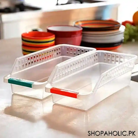 1pc refrigerator storage bucket basket organizer main image