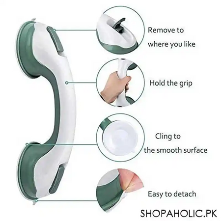 1pc wall mount helping handle suction lock assist grip image8