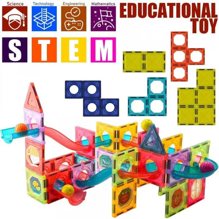 DIY Creative Magnetic Building Blocks – 72 Pieces