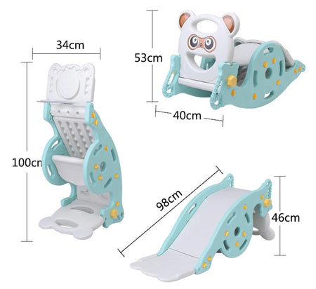 2 In 1 Children Baby Rocking Horse Climbing Slide