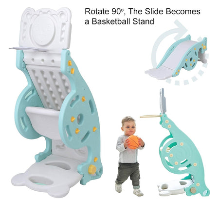 2 In 1 Children Baby Rocking Horse Climbing Slide