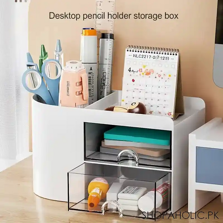 2 drawers simple pen holder main image