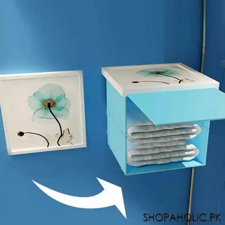 2 in 1 bathroom foldable cloth storage and frame image3