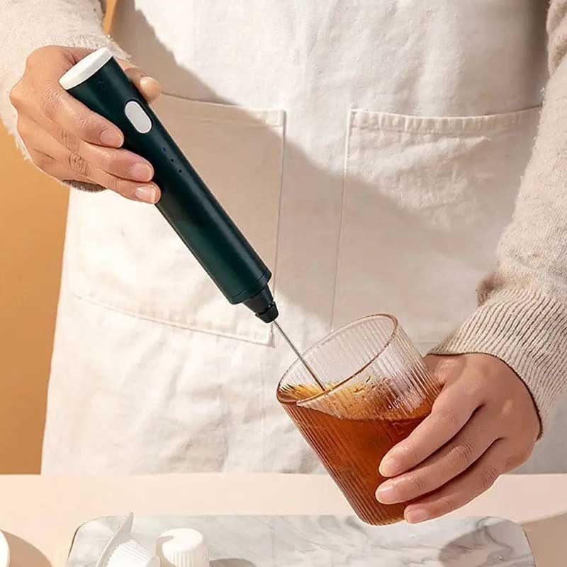 2 in 1 Rechargeable Handheld High Speed Coffee & Egg Beater