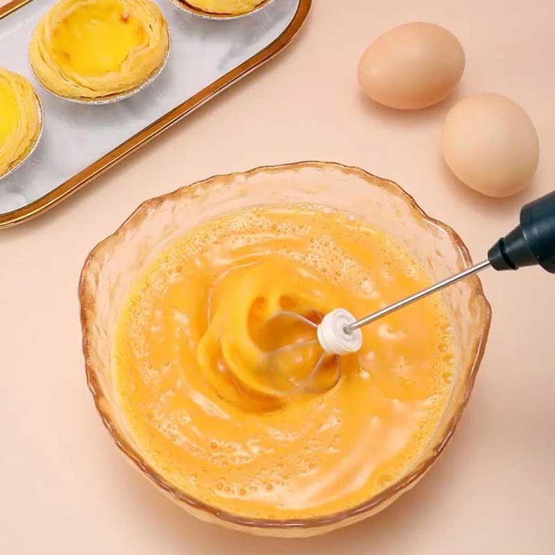 2 in 1 Rechargeable Handheld High Speed Coffee & Egg Beater