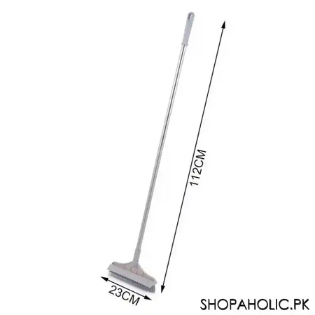 2 in 1 magic broom floor cleaning scrub brush with wiper image2