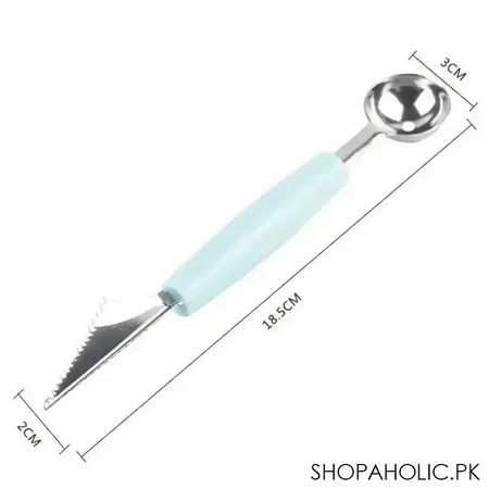 2 in 1 melon baller scoop and carving cutter knife spoon image8