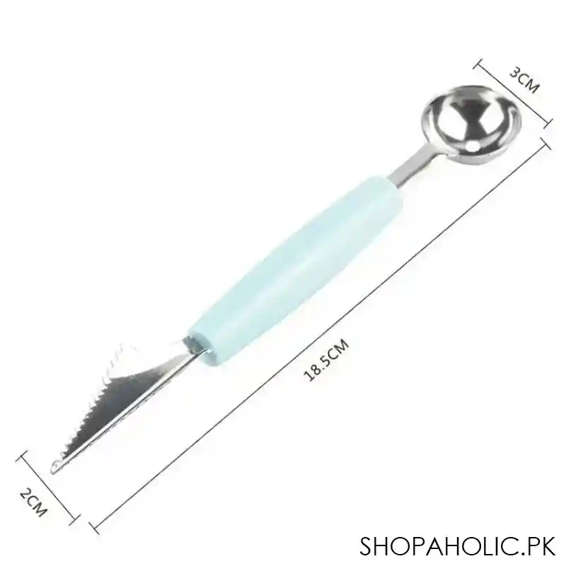 2 in 1 melon baller scoop and carving cutter knife spoon image8
